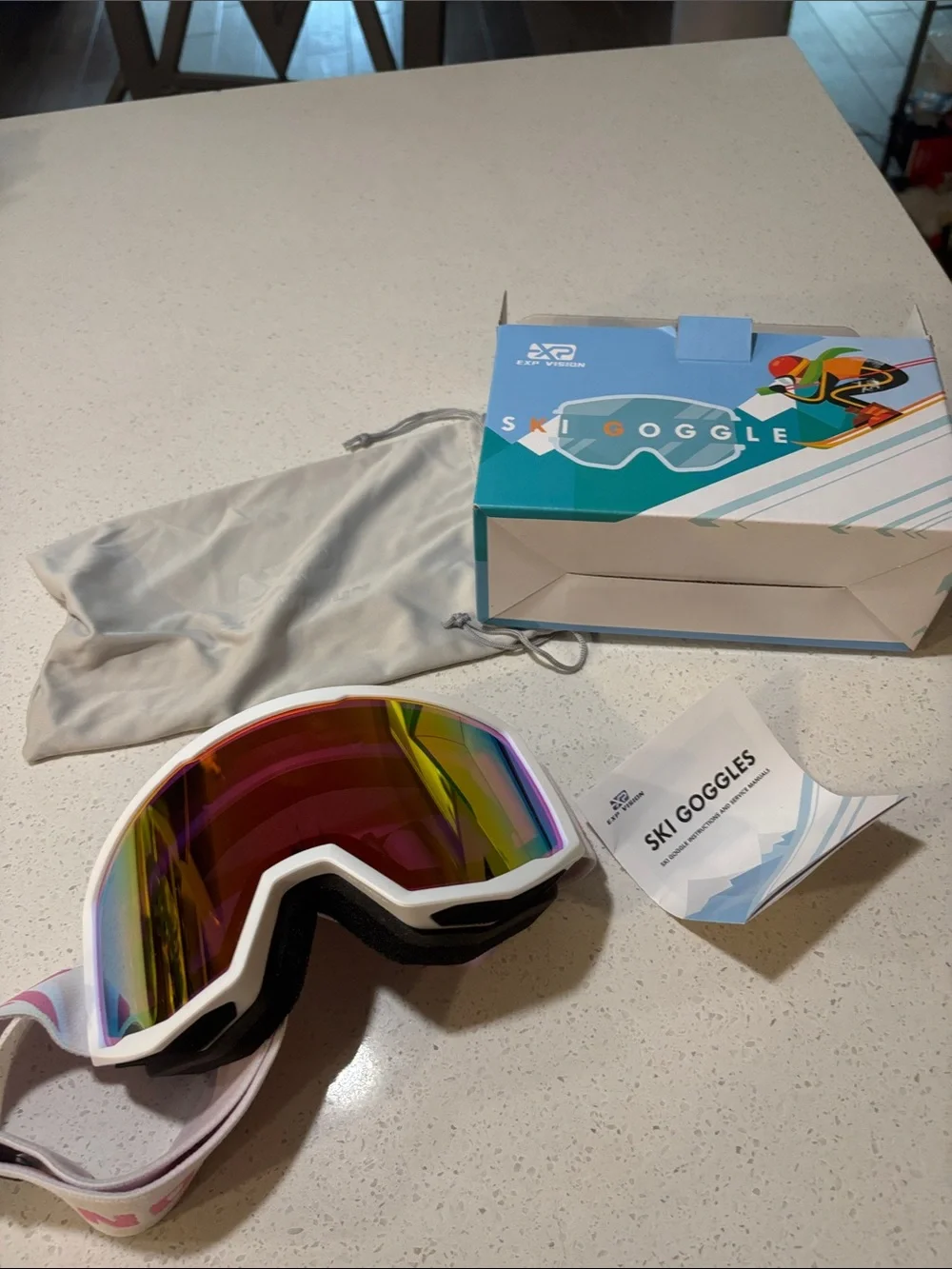 Ski Goggles - Teal/Blue
